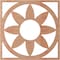 Ekena Millwork Blume Wood Fretwork Pierced Ceiling Medallion, Cherry, 16"OD x 5 1/2"ID x 1/4"T CMWP16X16X0250BLCH - alternate 4